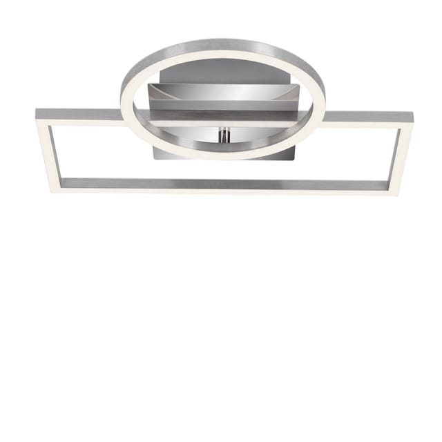 Briloner LED-Deckenleuchte 'Frame' chromfarben/aluminiumfarben 1500 lm, 31 x 38 cm