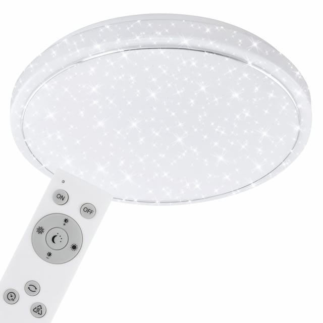 Brilo LED-Deckenleuchte 'Star' weiß Ø 56 x 10 cm 4000 lm, mit Nachtlichtfunktion
