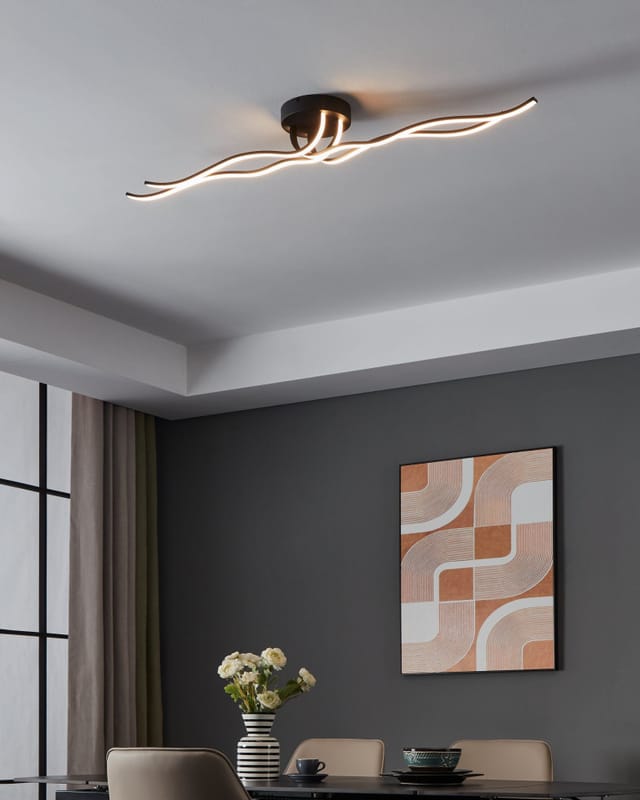 EGLO LED-Deckenleuchte 'Roncade 1' schwarz 36 W