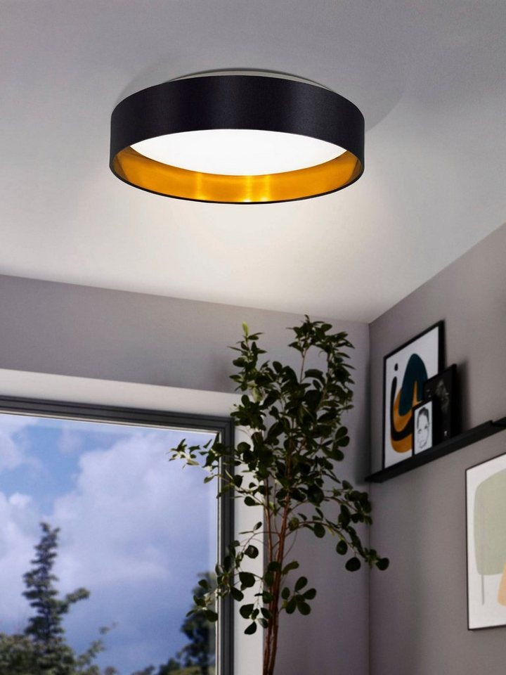 EGLO LED-Deckenleuchte 'Maserlo 2' schwarz/gold Ø 38 cm 21,6 W Bild 3