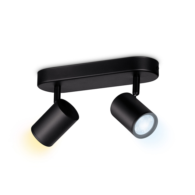 WiZ LED-Spotleuchte 'Imageo' schwarz 2-flammig 690 lm