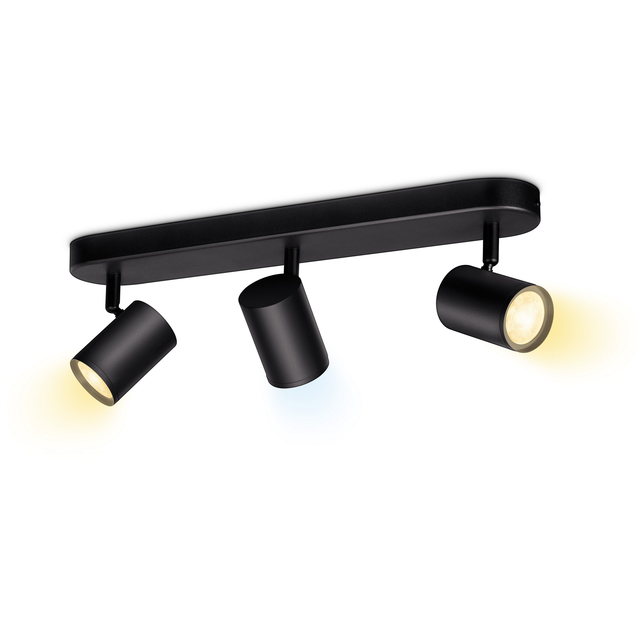 WiZ LED-Spotleuchte 'Imageo' schwarz 3-flammig 1035 lm