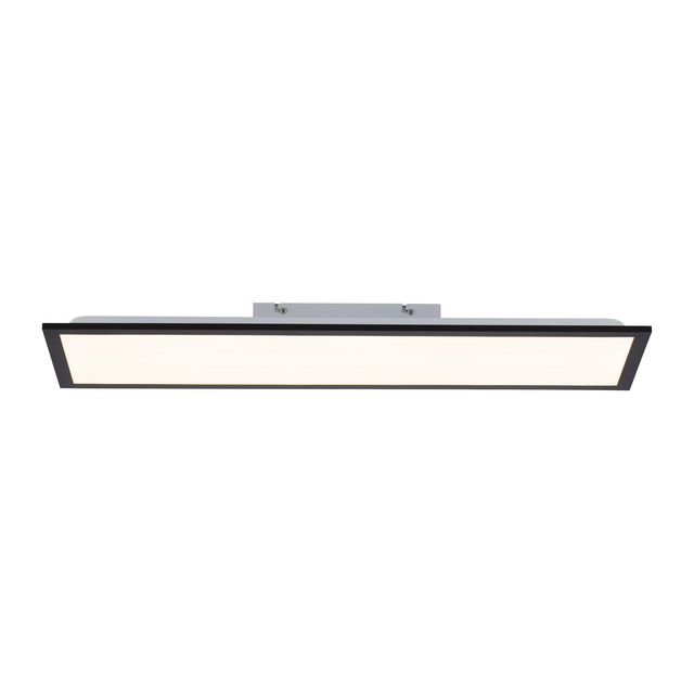 Just Light LED-Deckenleuchte 'Flat' schwarz 29,5 x 6,1 cm 1080 lm