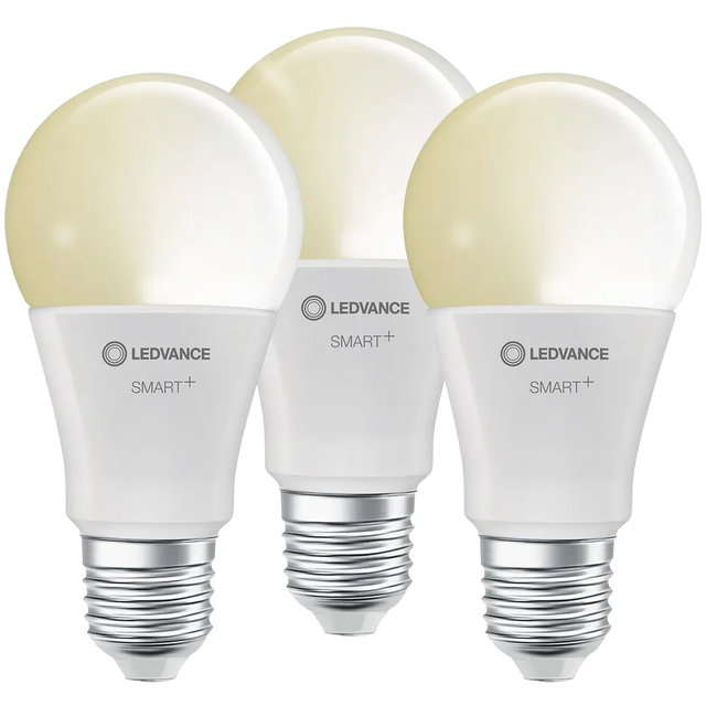 Ledvance LED-Lampe 'Smart+ WiFi CLA' warmweiß 9 W E27 806 lm, dimmbar 3er-Pack