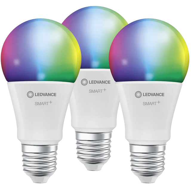 Ledvance LED-Lampe 'Smart+ WiFi CLA' RGBW 14 W E27 1521 lm, dimmbar 3er-Pack