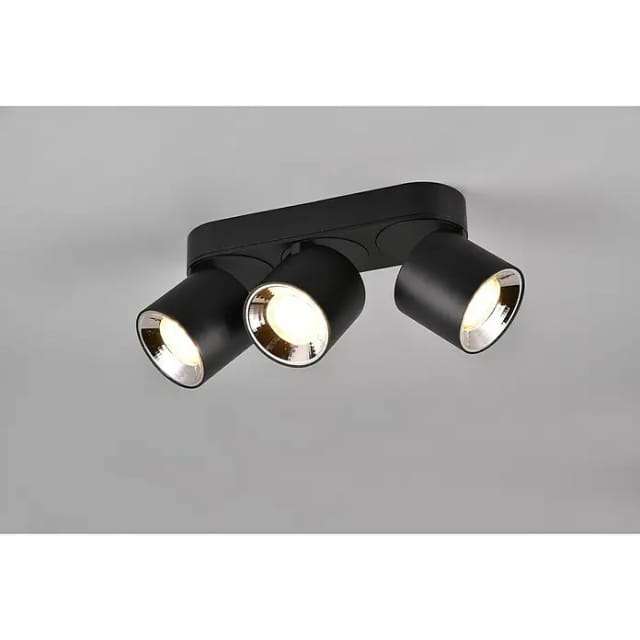 Reality Leuchten Spot 'Guayana' schwarz 8,7 x 12 x 27,3 cm 3-flammig