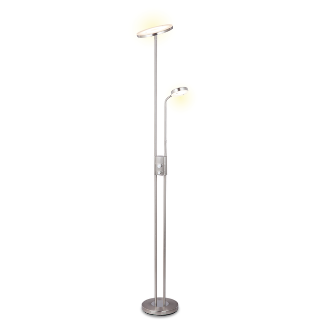 toom LED-Stehleuchte 'Smilla' silber 180 cm