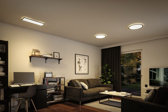 Paulmann LED-Panel 'Atria Shine Backlight Warmweiß' 22 W schwarz