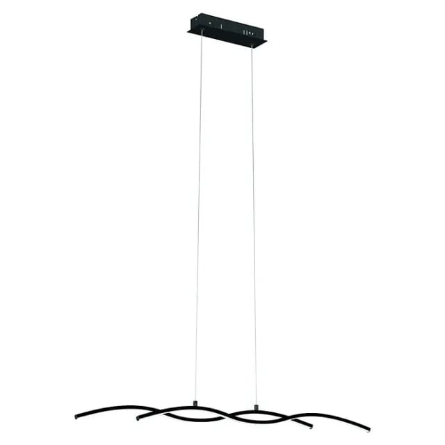 EGLO LED-Hängeleuchte 'Lasana 3' schwarz 8 x 120 cm