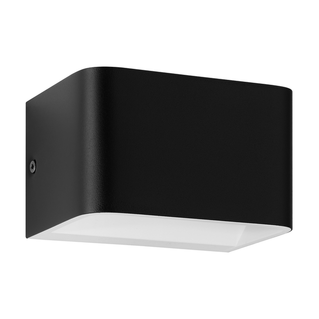 EGLO LED-Wandleuchte 'Sania 4' schwarz/weiß 13 x 8 cm