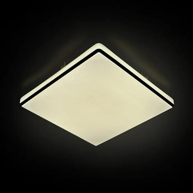 MegaLight LED-Deckenleuchte 'Shining Frame' Ø 37 cm Aluminium 24 W