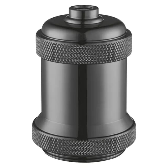 Fassung 'Home Sweet Home' E27 Aluminium schwarz