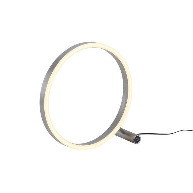 Just Light LED-Tischleuchte 'Ritus' aluminiumfarben 10 x 28 x 28,5 cm