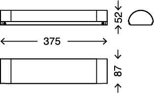 Briloner LED Badleuchte mit Kristalloptik - 8W