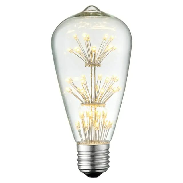 Besselink Licht LED-Leuchtmittel 'Crystal' klar E27 2W 95 lm dimmbar