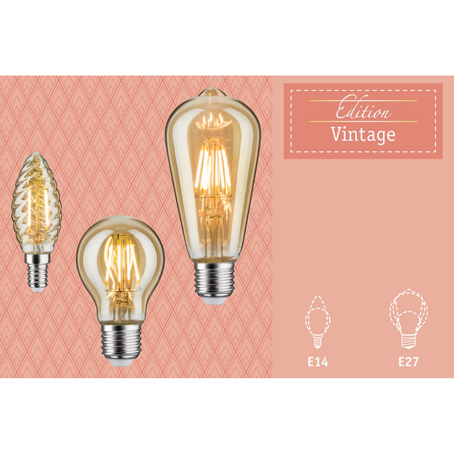 Paulmann LED-Kerzenlampe E14 2,6W (27W) 280 lm warmweiß klar