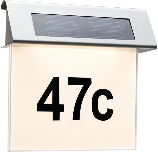 Paulmann LED-Hausnummernleuchte 'Special Solar' Edelstahl