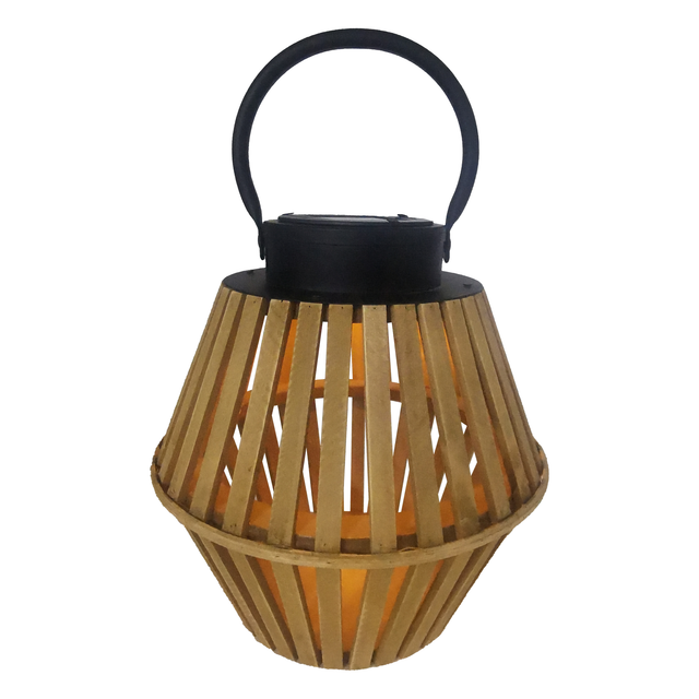 toom Solar-Laterne braun/schwarz Ø 22,5 x 24 cm