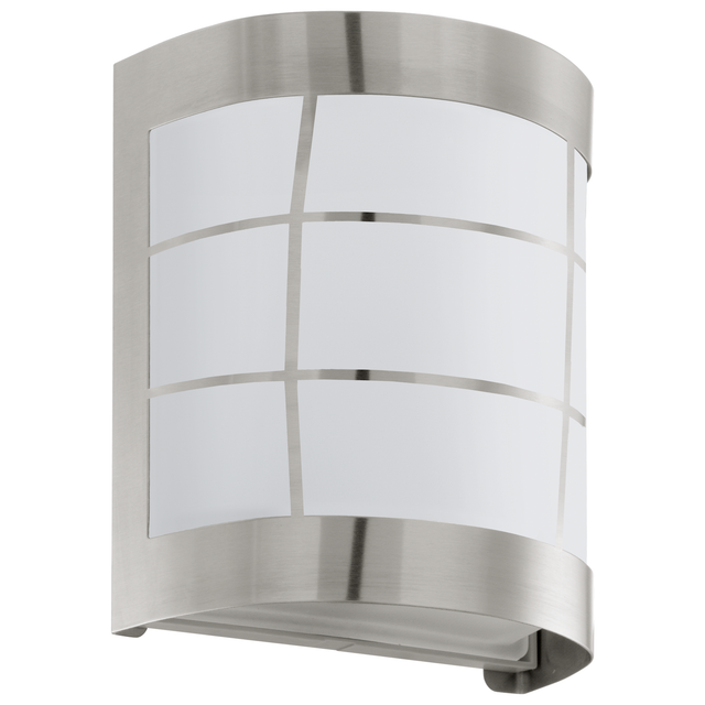 EGLO Wandleuchte 'Cerno 1' E27-LED-G45, edelstahl