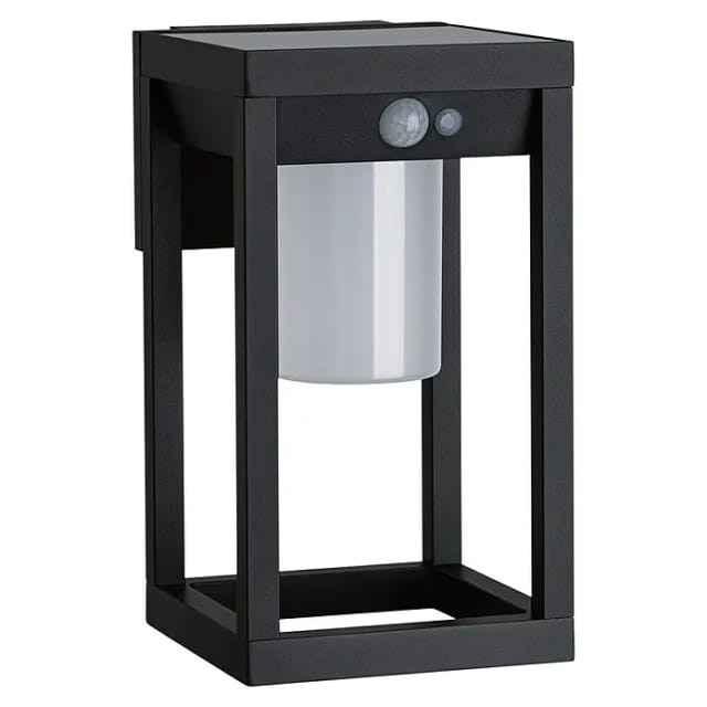 Paulmann Solar-Wandleuchte 'Marisol' mit Bewegungsmelder schwarz 15 x 27 x 18 cm
