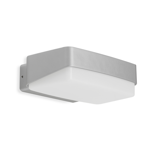 Telefunken LED-Außenwandleuchte 'Mainz' silber 13,7 x 18,2 x 5,5 cm