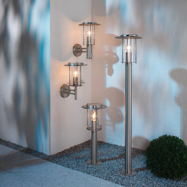 toom Außenwandleuchte 'Inox' Edelstahl 34 cm IP 44