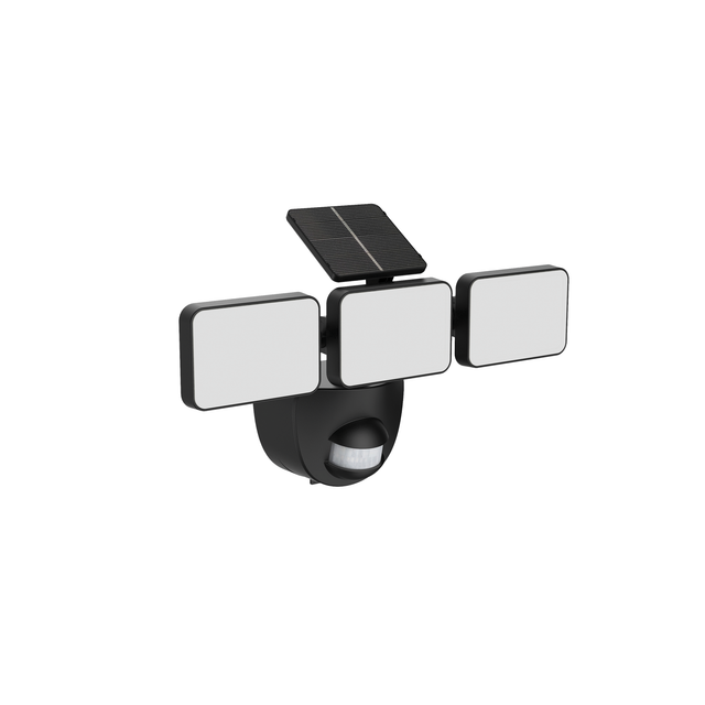 toom Solar-LED-Wandstrahler 'Houston' mit Bewegungsmelder schwarz 35,3 x 20,3 cm