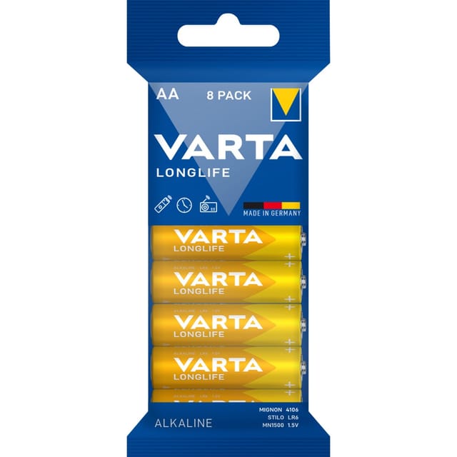 Varta LONGLIFE AA FOLIE 8 Stück VARTA