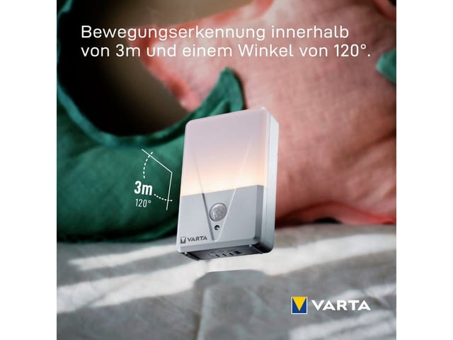 Varta LED-Sensorleuchte 'Motion Sensor Light' weiß 17 lm