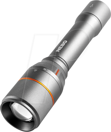 Nebo Akku-LED-Taschenlampe 'Davinci 3500' silbergrau 4 Leuchtmodi