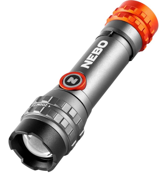 Nebo Akku-LED-Taschenlampe 'Davinici 450L Flex' silbergrau 450 lm, 6-fach Zoom