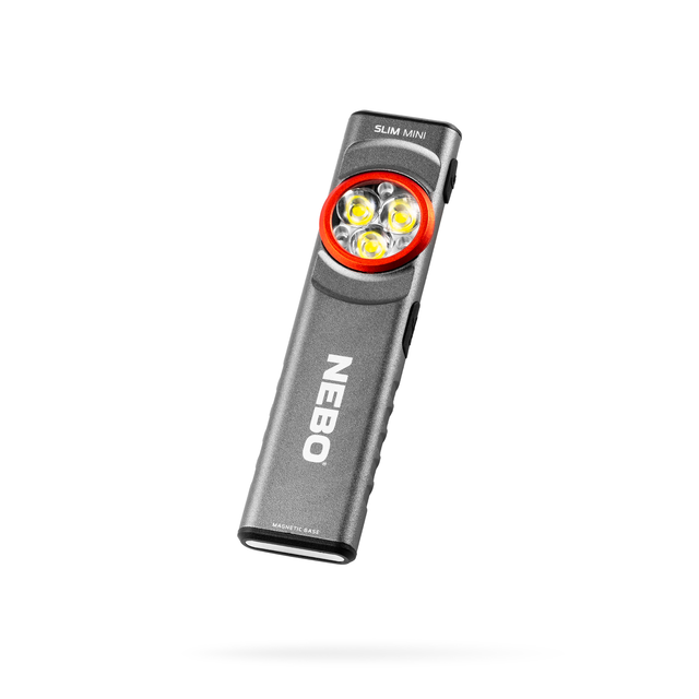 Nebo Akku-LED-Taschenlampen 'Slim Mini' silbergrau 250 lm, 2 Lichtmodi