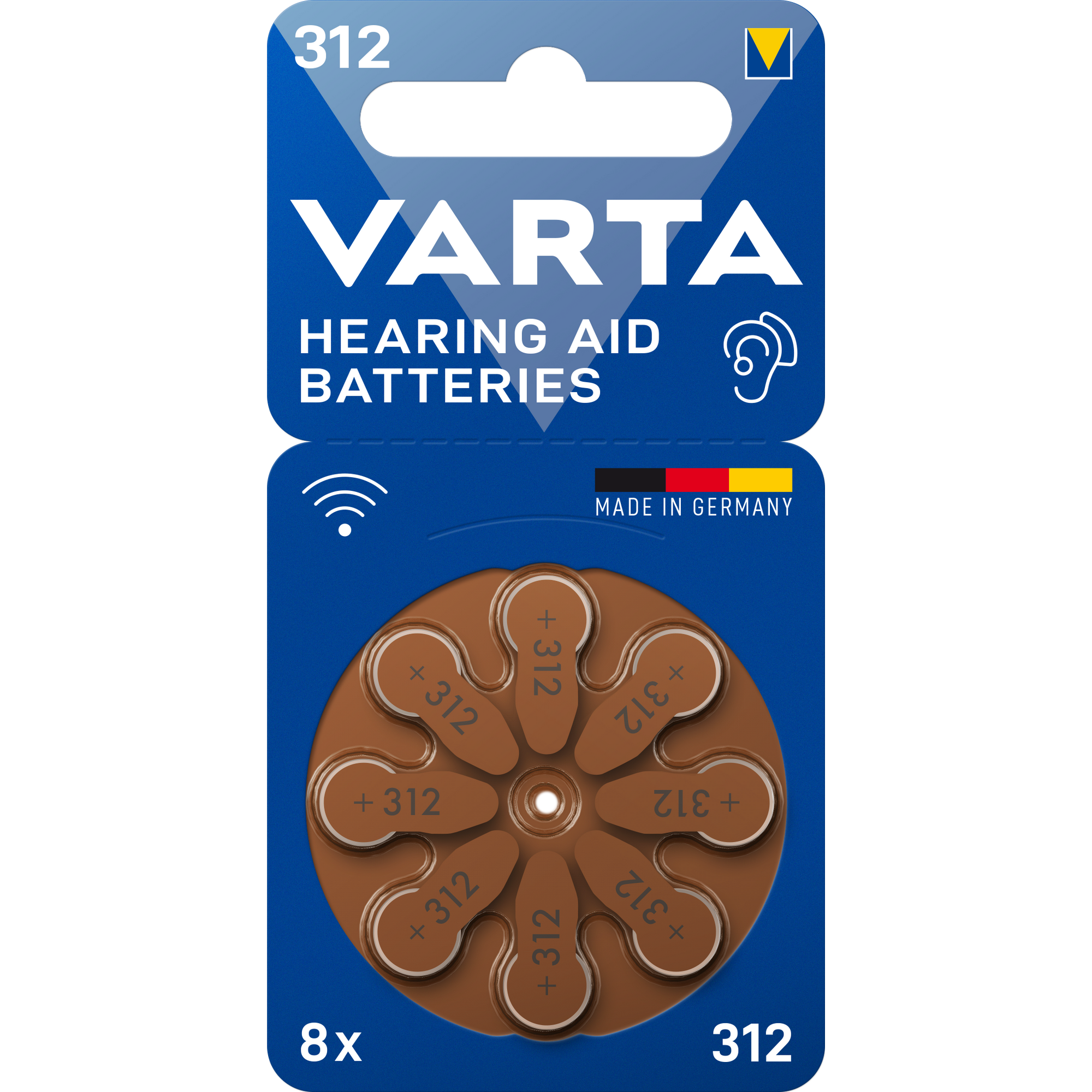 Varta Hörgerätbatterie '312 PR41' 1,45 V 8 Stück