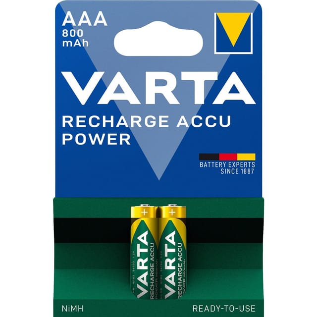Varta Akkus "Ready to use" AAA 800 mAh 2 Stück