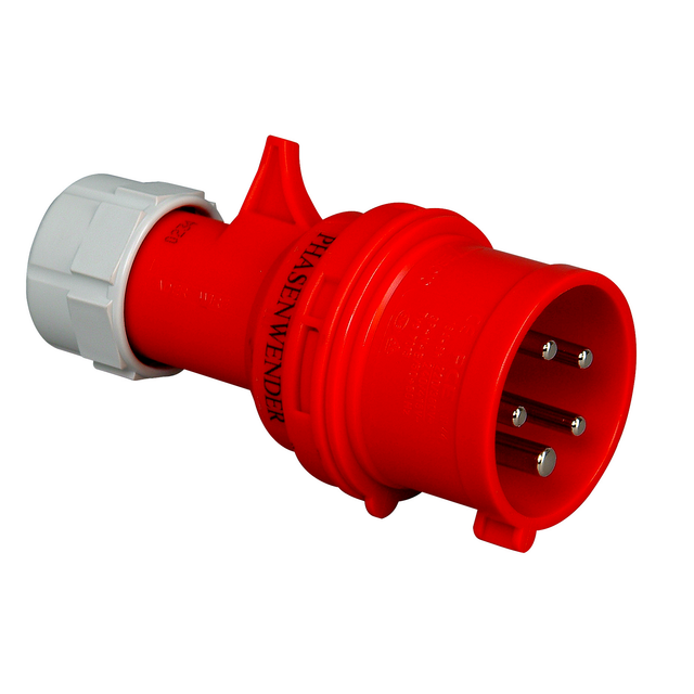 Kopp CEE-Stecker 5-polig 16 A mit Phasenwender