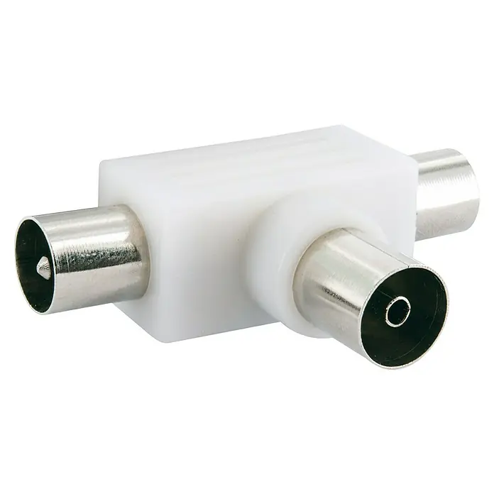 Schwaiger IEC-Aufsteckverteiler 2-fach TV "Antenna" Standard
