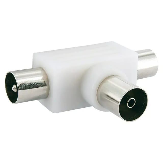 Schwaiger IEC-Aufsteckverteiler 2-fach TV "Antenna" Standard