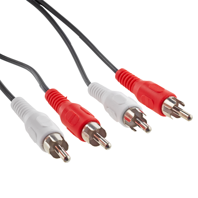 Schwaiger Cinch-Audioverbindung schwarz 5 m