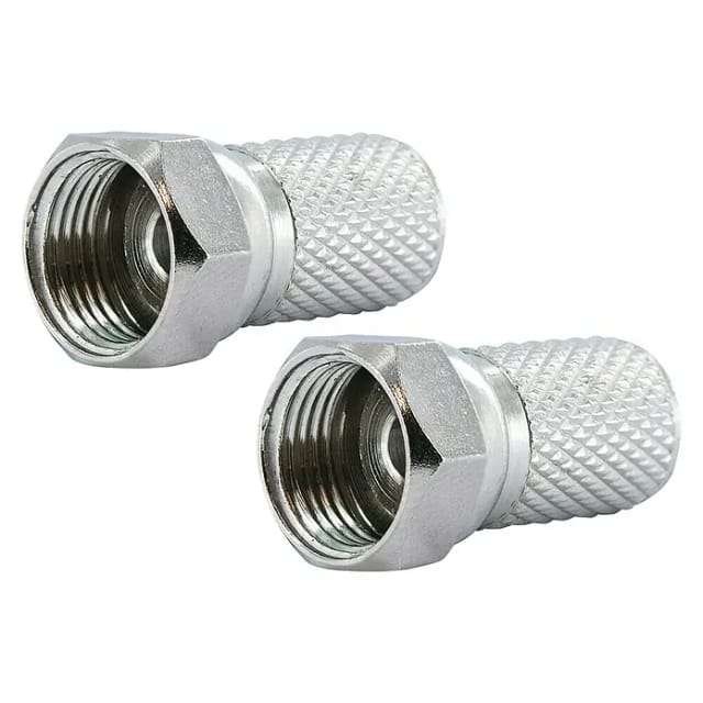 Schwaiger F-Aufdrehstecker Ø 7 mm 2 Stück