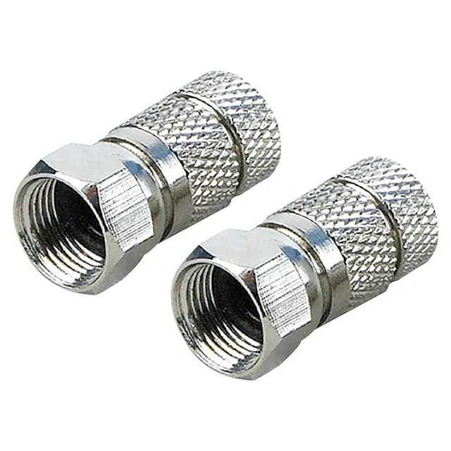 Schwaiger F-Aufdrehstecker Wetterschutz Ø 7 mm 2 Stück