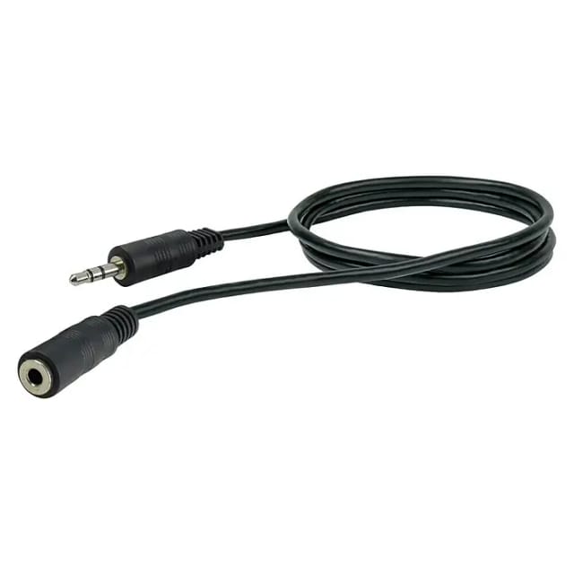 Schwaiger Audio-Verlängerungskabel schwarz 1,5 m