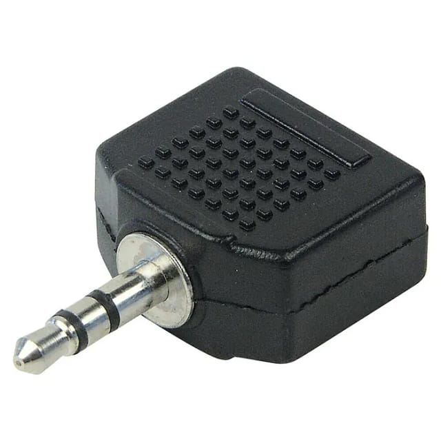 Schwaiger Kopfhöreradapter KHA 4080 stereo Twin Standard 3,5 mm