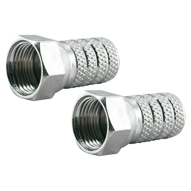 Schwaiger F-Aufdrehstecker Ø 4 mm 2 Stück