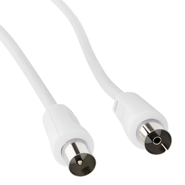 Schwaiger IEC-Anschlusskabel weiß 75 dB 7,5 m