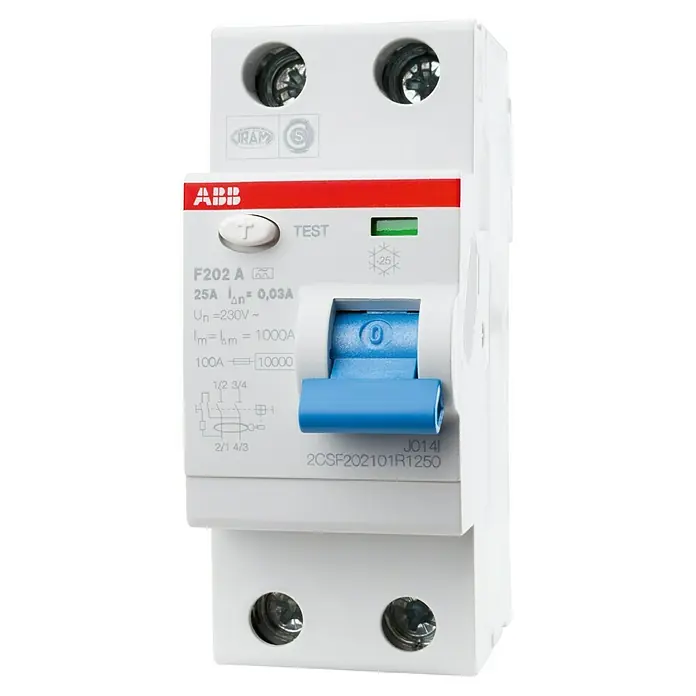 ABB FI-Schutzschalter F202 2-polig 25 A