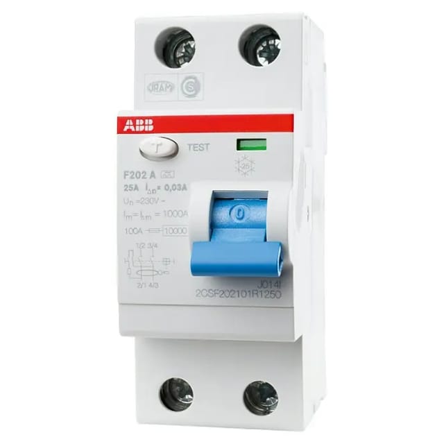 ABB FI-Schutzschalter F202 2-polig 25 A