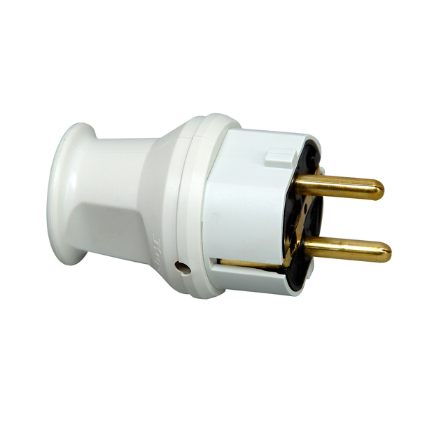 Kopp Schukostecker 16 A 250 V IP 44 mit Knickschutz