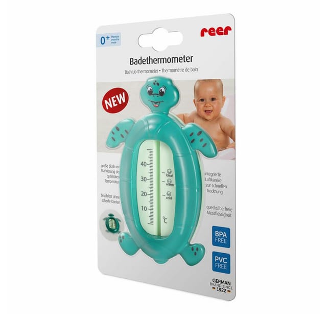 Reer Badethermometer 'Schildkröte' grün