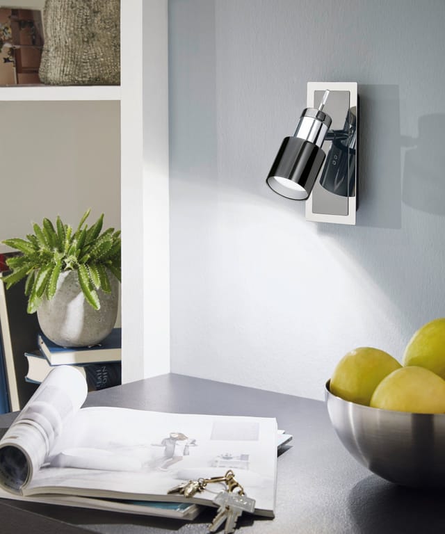 EGLO Eglo LED-Strahler 'Davida 1' schwarz 1-flammig