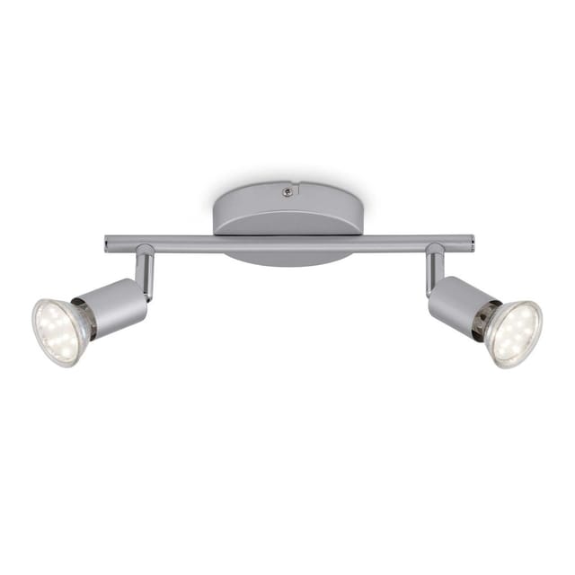 Briloner LED-Strahler titanfarben 2-flammig